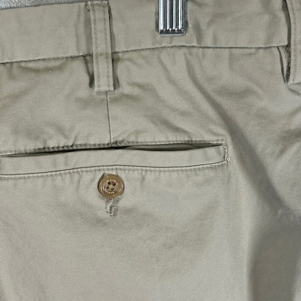Banana Republic Mens 38x32 Khaki Tan 100% Cotton Chino Pants Trousers